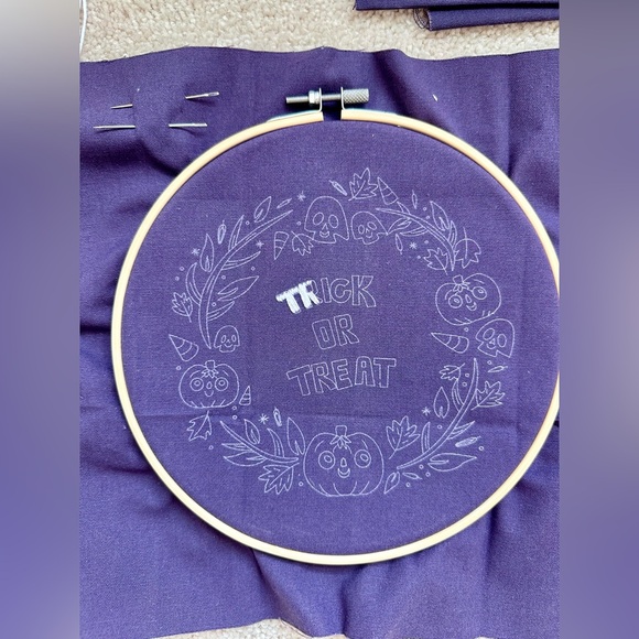 Trick or Treat (Halloween) Embroidery Sitch Kit - Picture 2 of 5